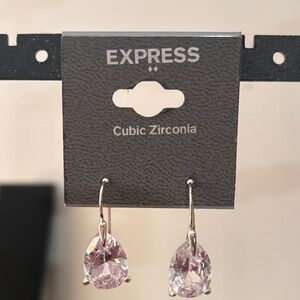 Express Cubic Zirconia Drop Earrings